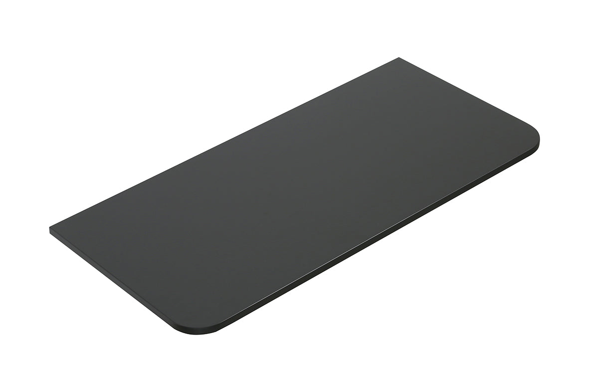 Eaunovira topblad afgeronde hoeken 100 x 48 cm mat zwart