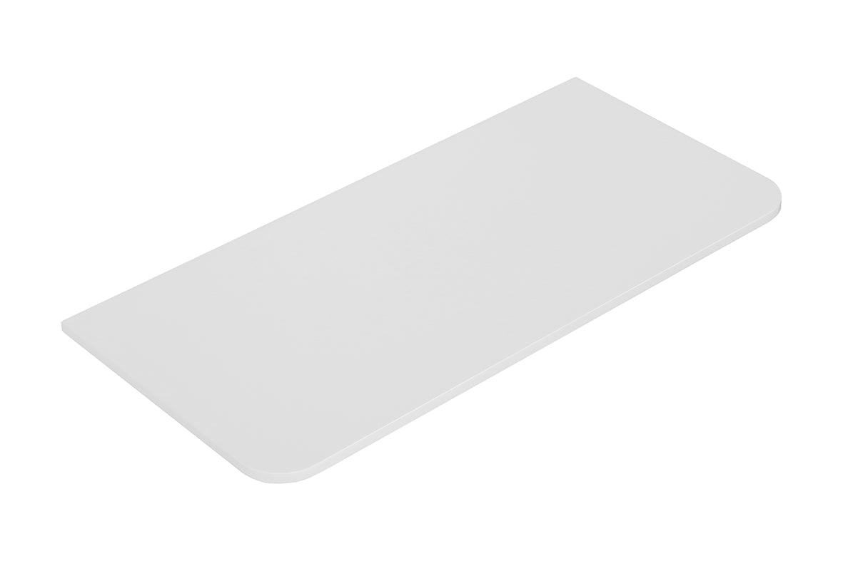 Eaunovira topblad afgeronde hoeken 120 x 48 cm mat wit