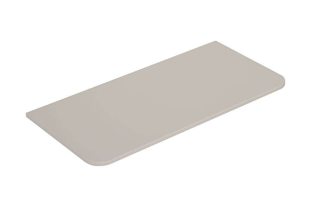 Eaunovira topblad afgeronde hoeken 120 x 48 cm mat zand