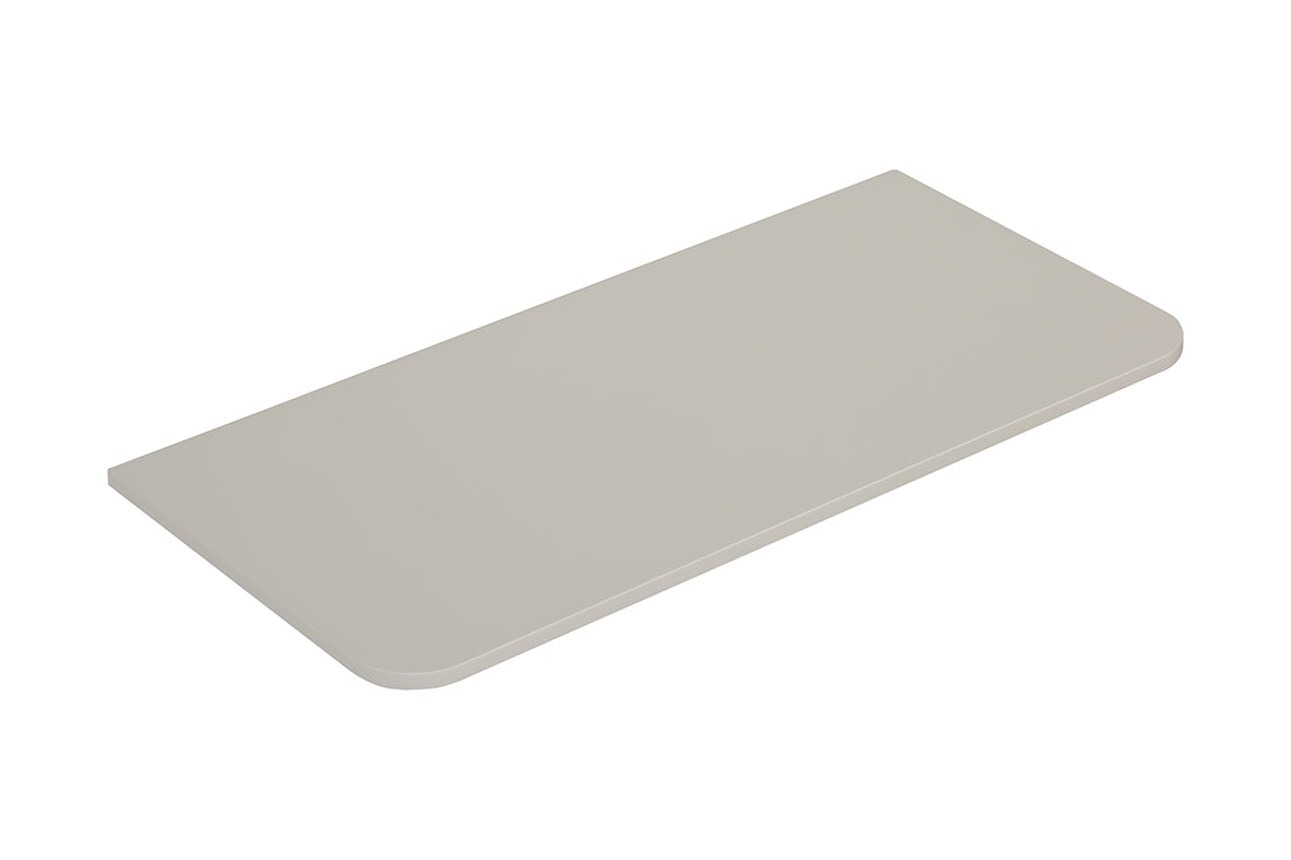 Eaunovira topblad afgeronde hoeken 120 x 48 cm mat zand