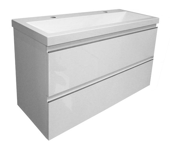 Eaushall onderkast 100 x 36 cm glans wit