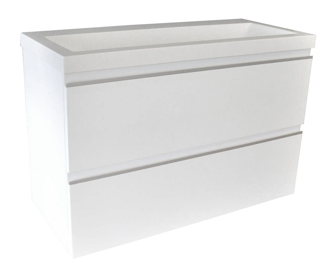 Eaushall onderkast 80 x 36 cm glans wit