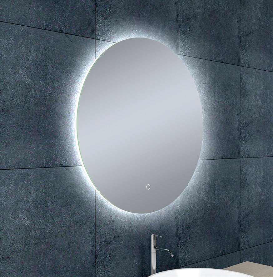 Eausoul spiegel rond met led, dimbaar en spiegelverwarming 60 cm