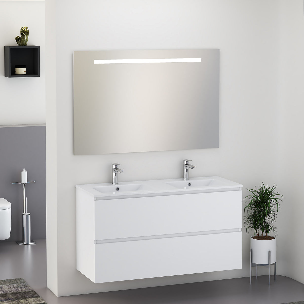 EausEPHIA compleet badmeubel 120cm mat wit