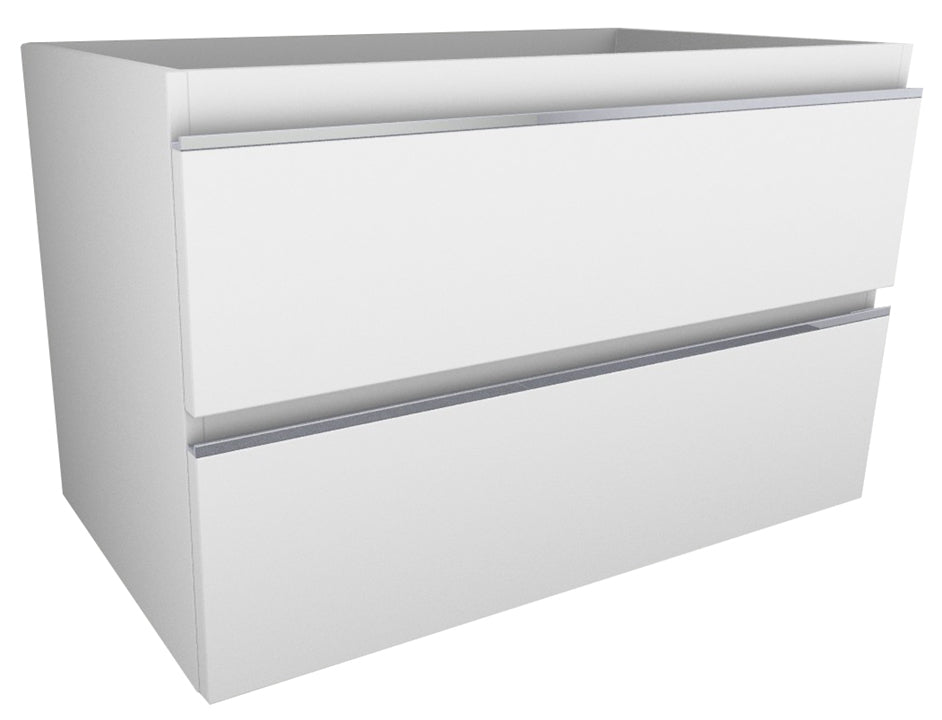 Eautigris onderkast met 2 laden 80 x 46 cm glans wit