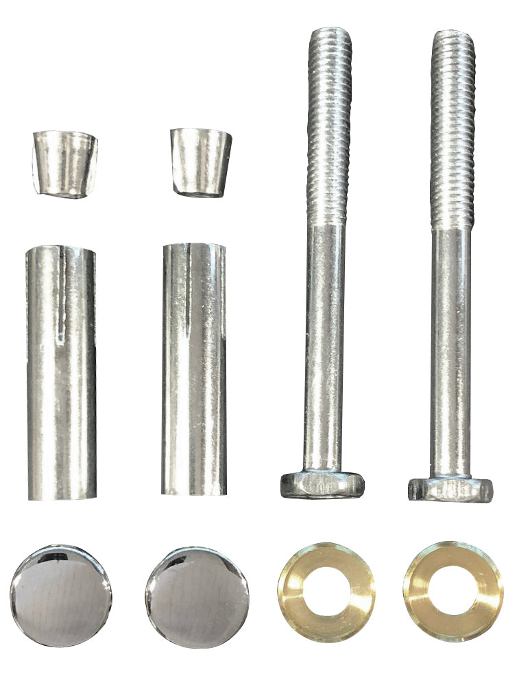 Eauschroevenset voor ophangbeugel 2 stuks chroom