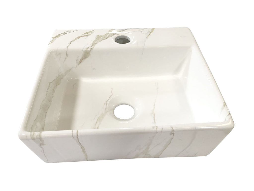 Eauleto fontein 33,5 x 29 x 11,5 cm keramiek carrara