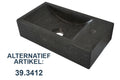 Eauraw fontein rechts 40x22x10 cm hardsteen gezoet