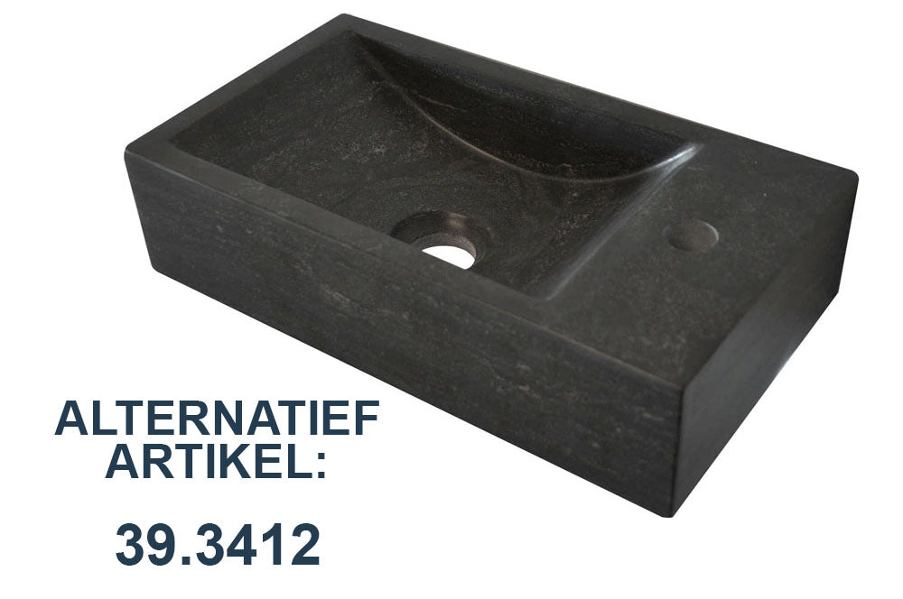 Eauraw fontein rechts 40x22x10 cm hardsteen gezoet