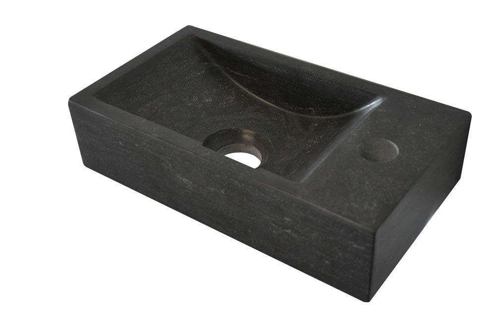 Eauraw fontein rechts 36x18x9 cm hardsteen gezoet