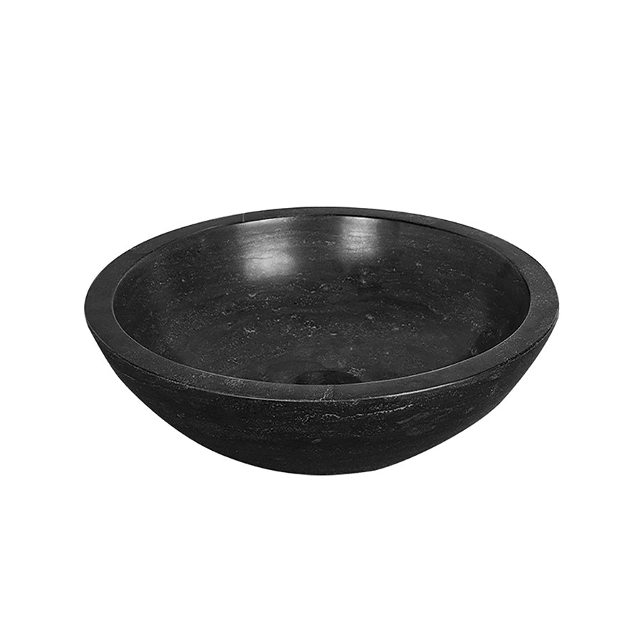 Eauraw waskom rond 40x12 cm hardsteen gezoet