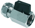 Eaukogelkraan mini Kiwa 1/2" bi x 15 mm knel chroom