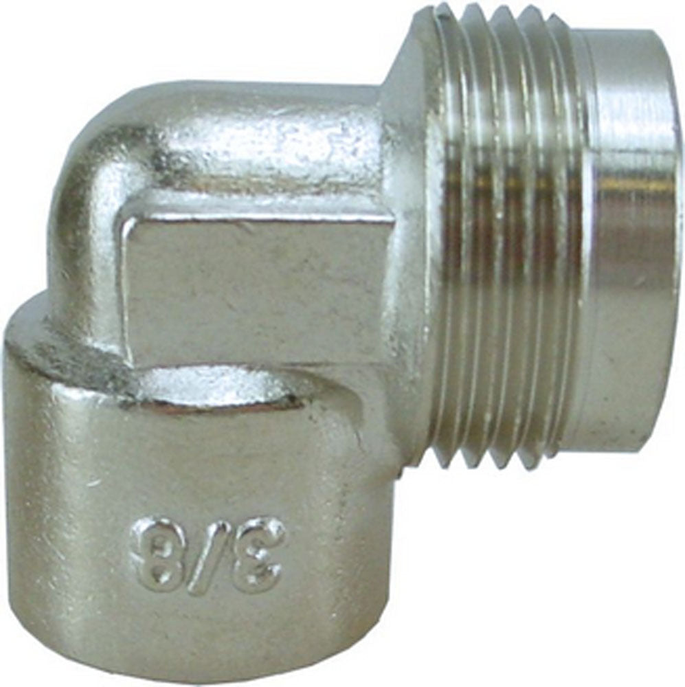 Eaucomfort aansluitstuk haaks 3/8"  bi x M24 vernikkeld
