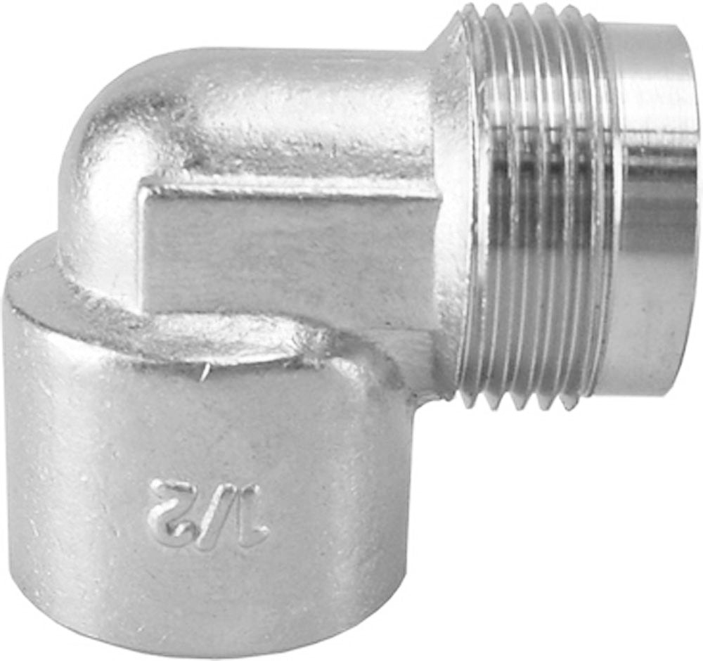 Eaucomfort aansluitstuk haaks 1/2" bi x M24 vernikkeld