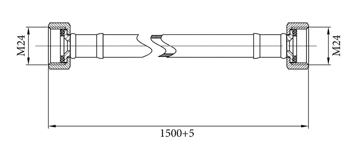 Eaugasslangsets Gastec 150 Cm