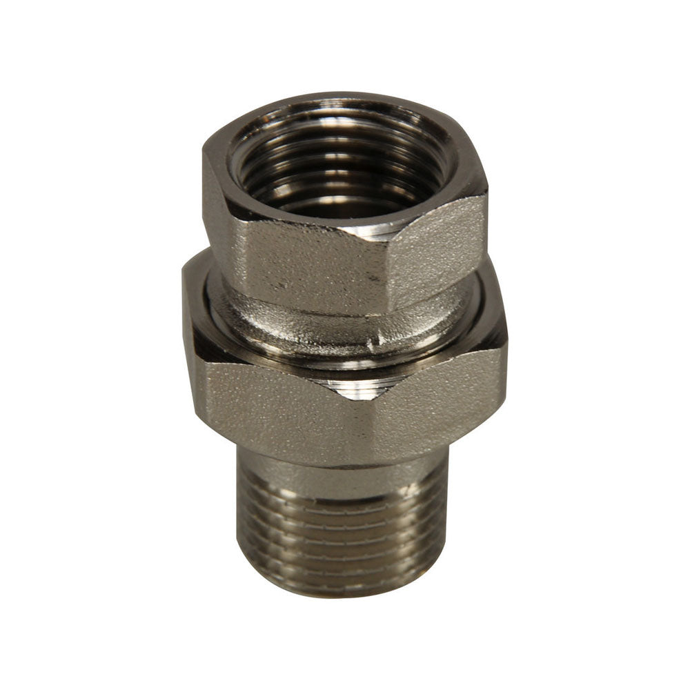 Eaurd-482 rad. koppeling 1/2'' recht vernikkeld