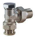 Eauregeltee+adaptor 15mm 1/2 haaks vernikkeld