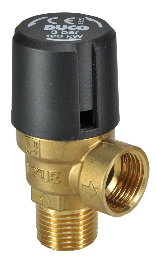 Eauduco veiligheidsventiel 1/2" bu 3 Bar