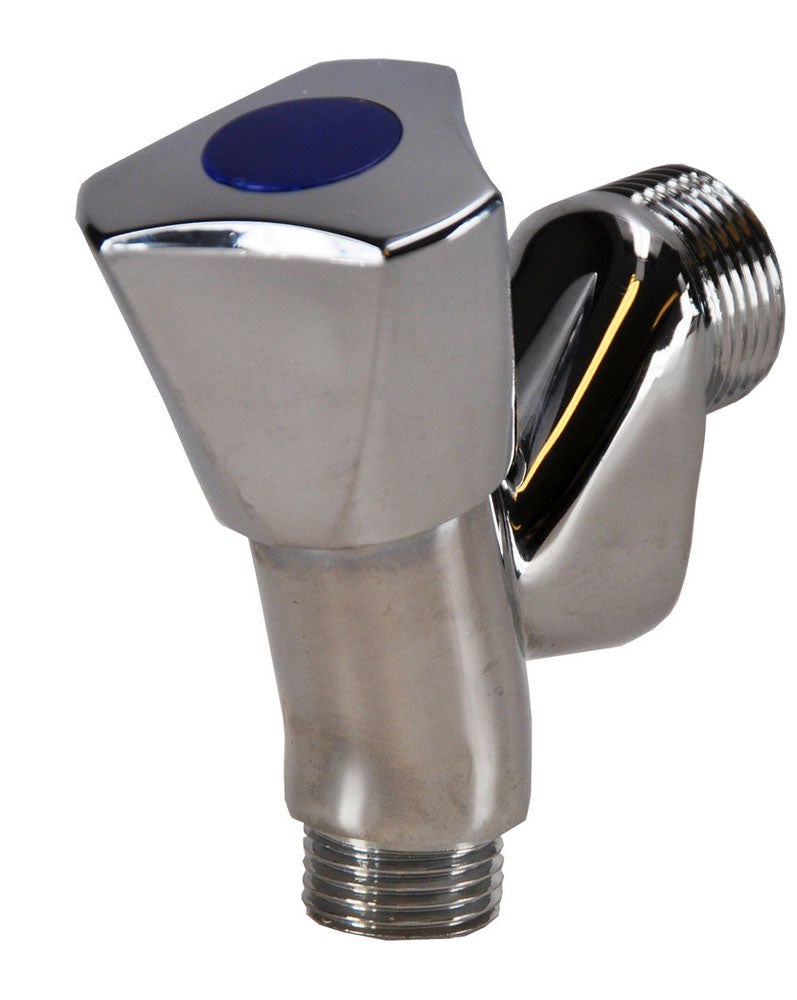 Eaubeluchterkraan met knop Kiwa 1/2" x 3/4" chroom