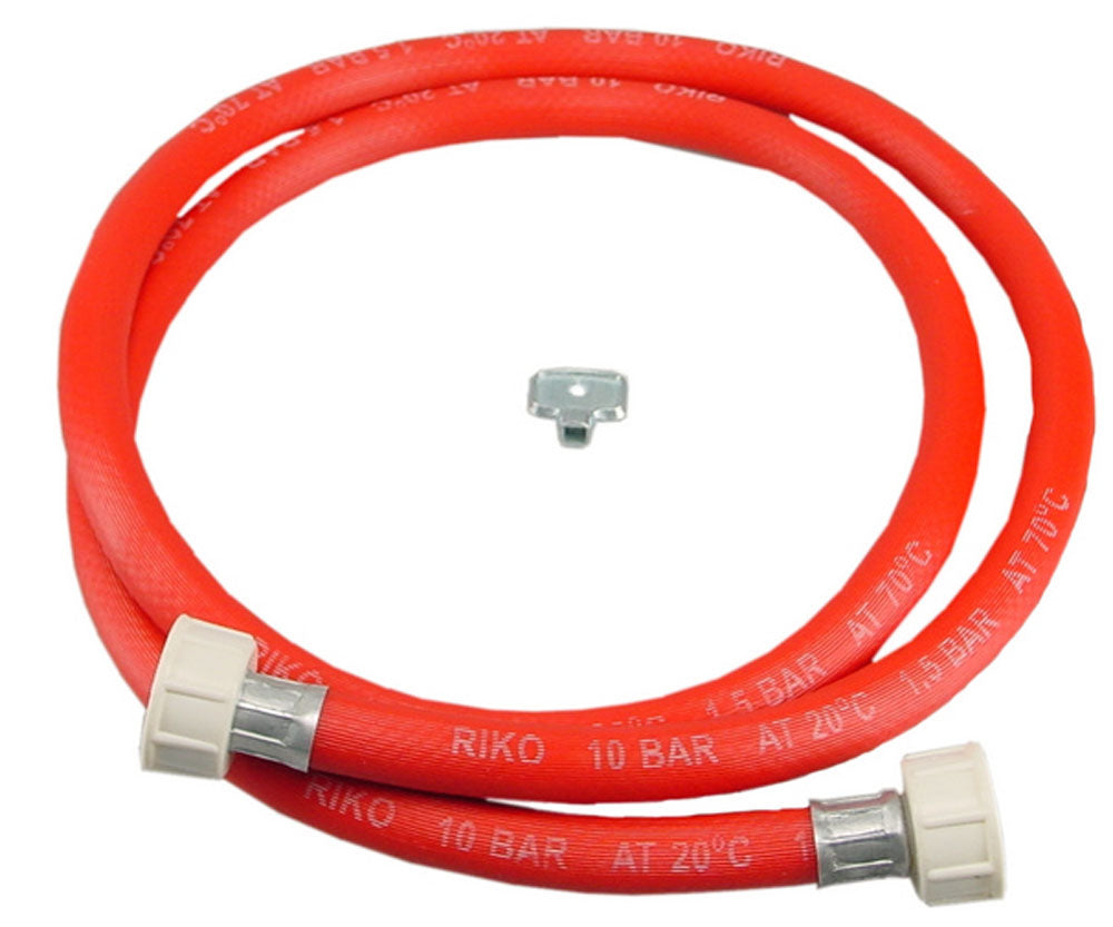 Eauvulslangset rood + 3/4 wartels recht compleet 500cm.