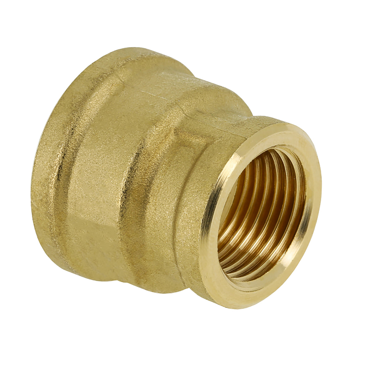 Eaudraadfitting verloopsok messing 3/8" bi x 1/4" bi