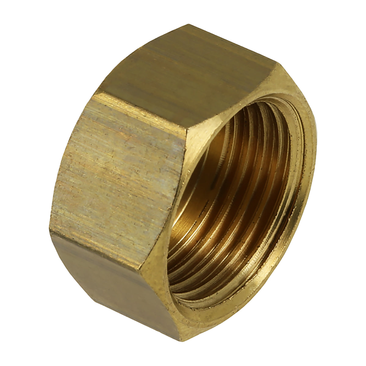Eaudraadfitting dop messing 1" bi