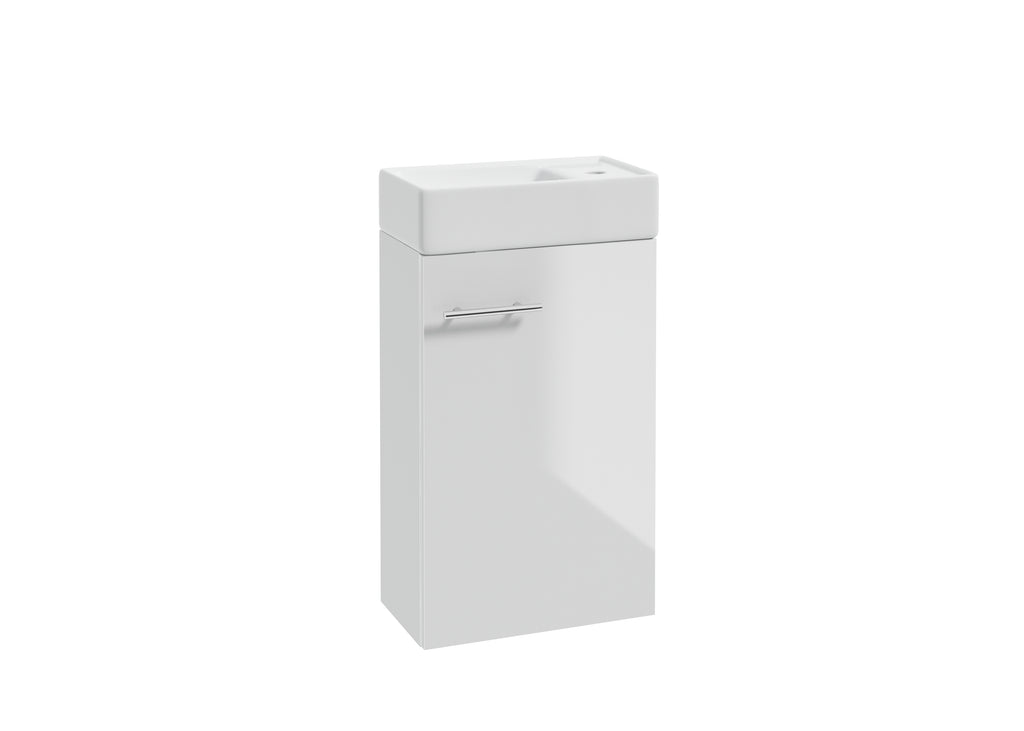 Eausani Pack toiletmeubel kit 40cm OK + LAV + SP glans wit