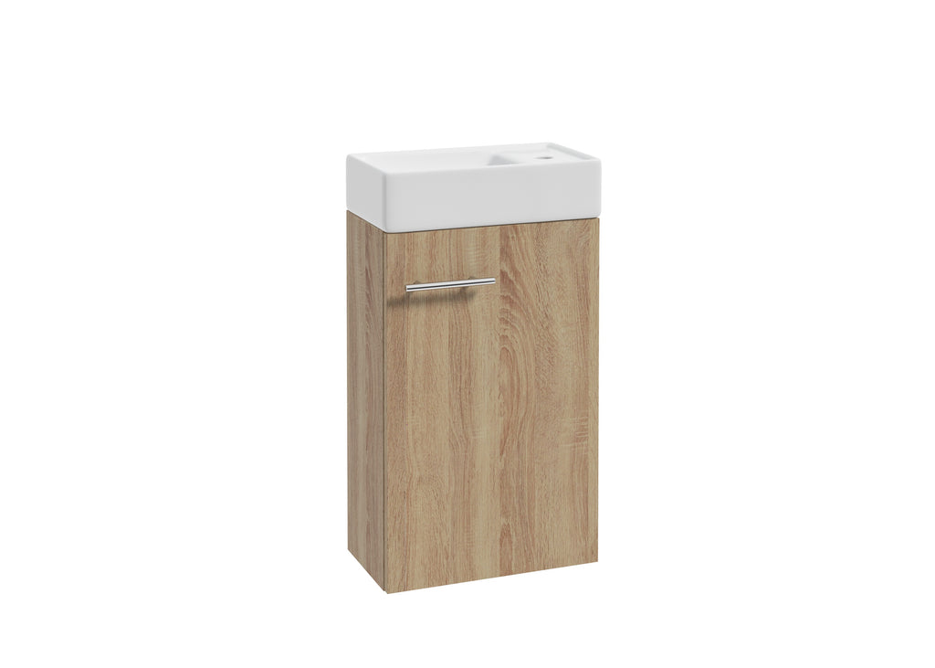 Eausani Pack toiletmeubel kit 40cm OK + LAV + SP eiken Sonoma
