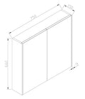 Eaumurcia spiegelkast 75 cm rustiek eiken licht