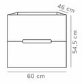 Eausira onderkast 60cm mat wit