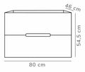Eausira onderkast 80cm licht eik