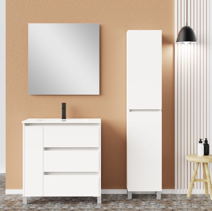 Eaupalm onderkast 80cm mat wit