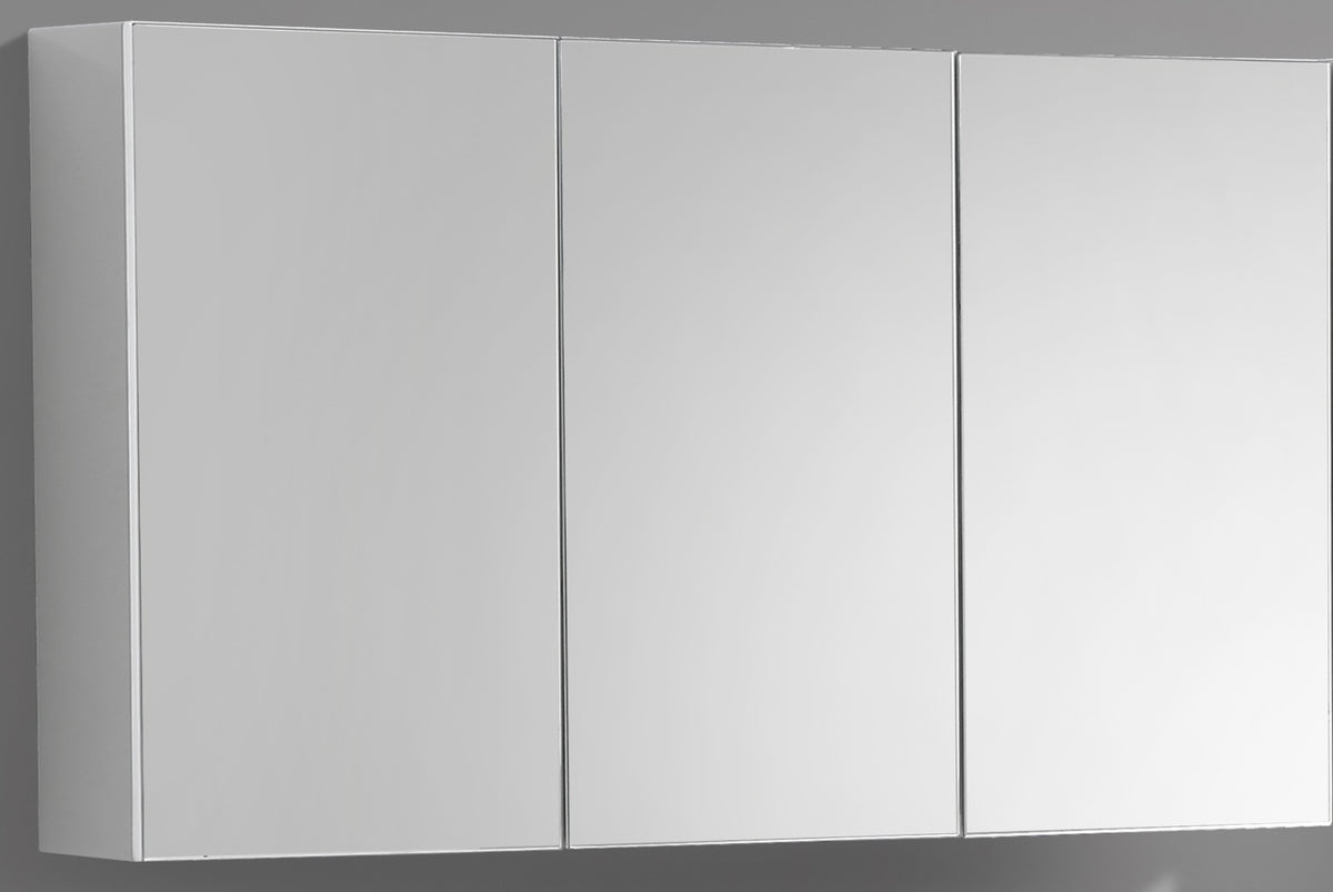 Eauspiegelkast universeel 120 cm wit - 3 deuren