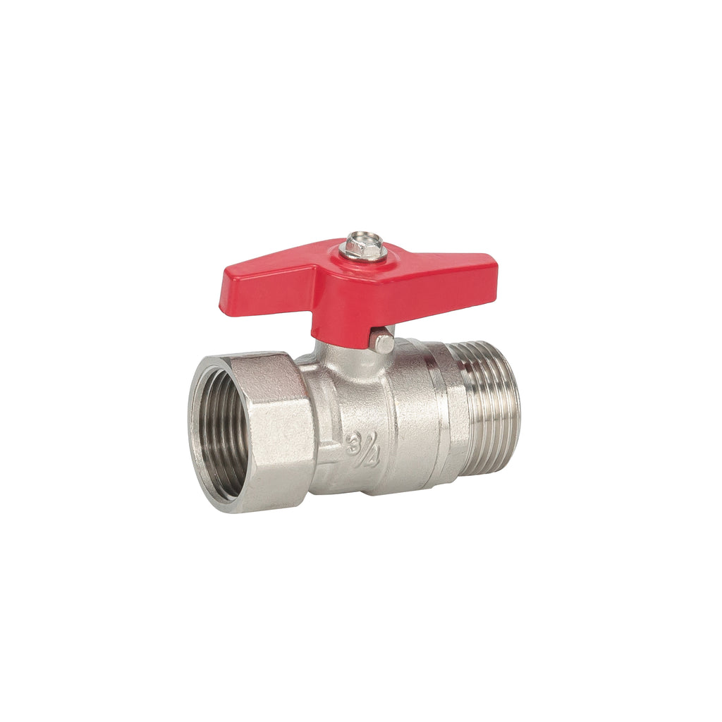 Eaukogelstopkraan met vlindergreep 3/4" bi x 3/4" bu