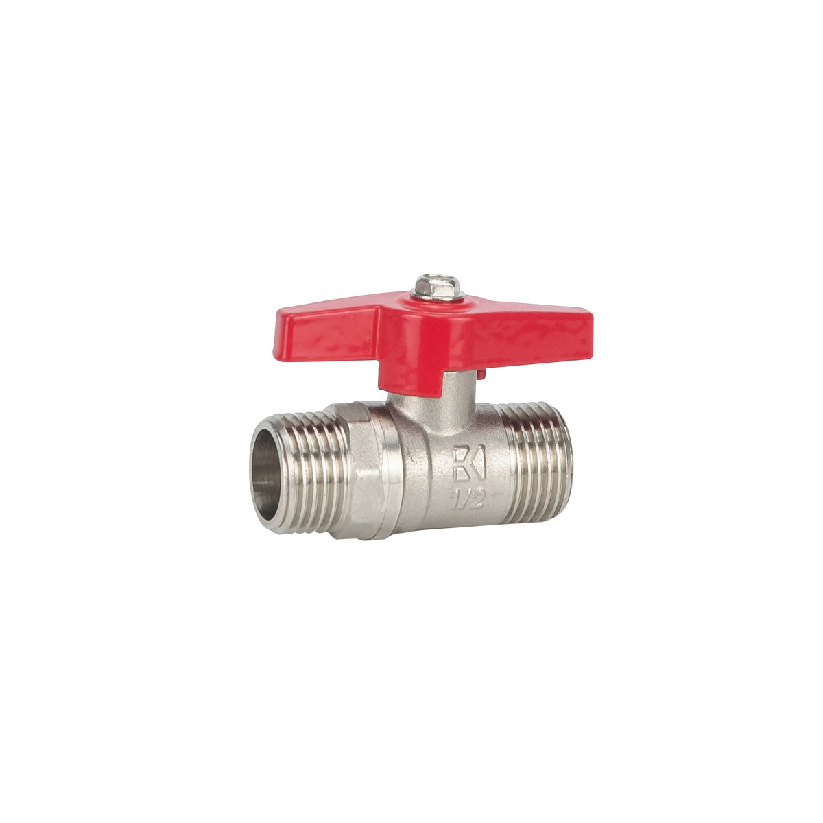 Eaukogelstopkraan met vlindergreep draad 1/2"M