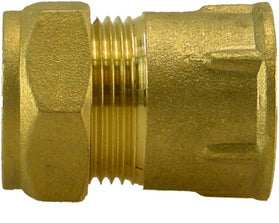 Eauknelkoppeling schroefbus Kiwa Gastec 1/2" bi x 22 mm messing