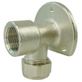 Eaumuurplaat Kiwa Gastec 1/2" bi x 15 mm knel vernikkeld