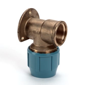 Eautyleen muurplaat 16mm x 1/2" bi