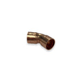 Eaubocht roodkoper 15 x 15 mm 45 graden