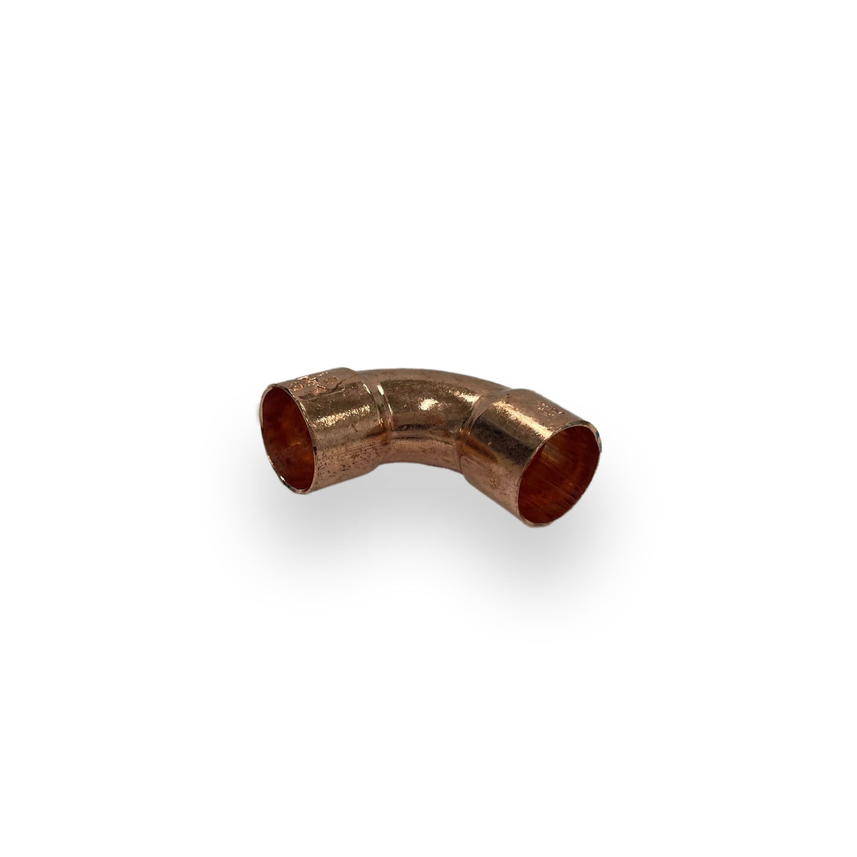 Eaubocht roodkoper 22 x 22 mm 90 graden