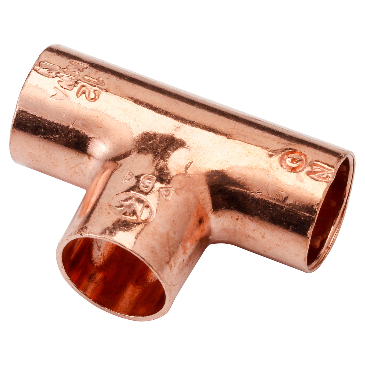 Eaut-stuk roodkoper 12x12x12 mm