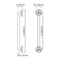 Eaubadgreep 60 cm wit (aluminium)