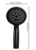 Eauhanddouche Havanna 5 jets zwart