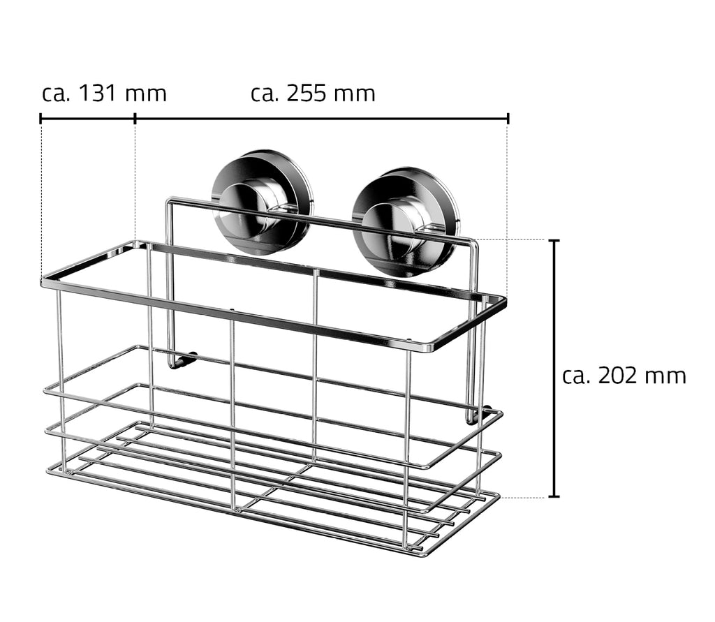 Eaudoucherekje  255 x 208 x 113 mm chroom