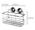 Eaudoucherekje  255 x 208 x 113 mm chroom