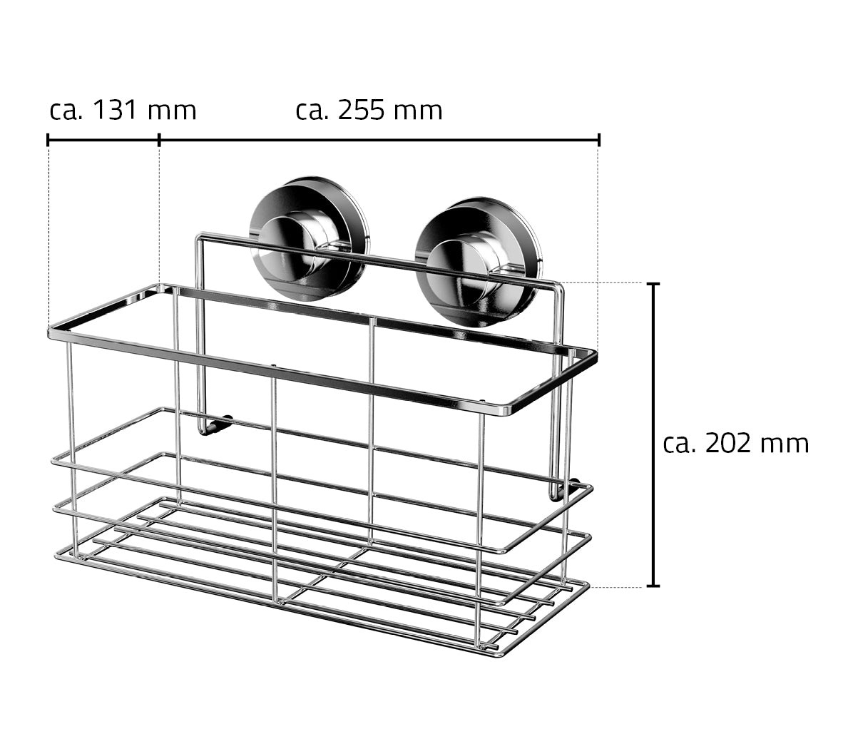 Eaudoucherekje  255 x 208 x 113 mm chroom