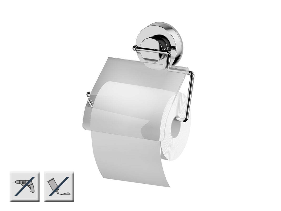 Eautoiletrolhouder  165 x 165 x 34 mm chroom