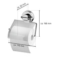 Eautoiletrolhouder  165 x 165 x 34 mm chroom