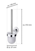 EauwC-borstelhouder  100 x 365 x 135 mm chroom